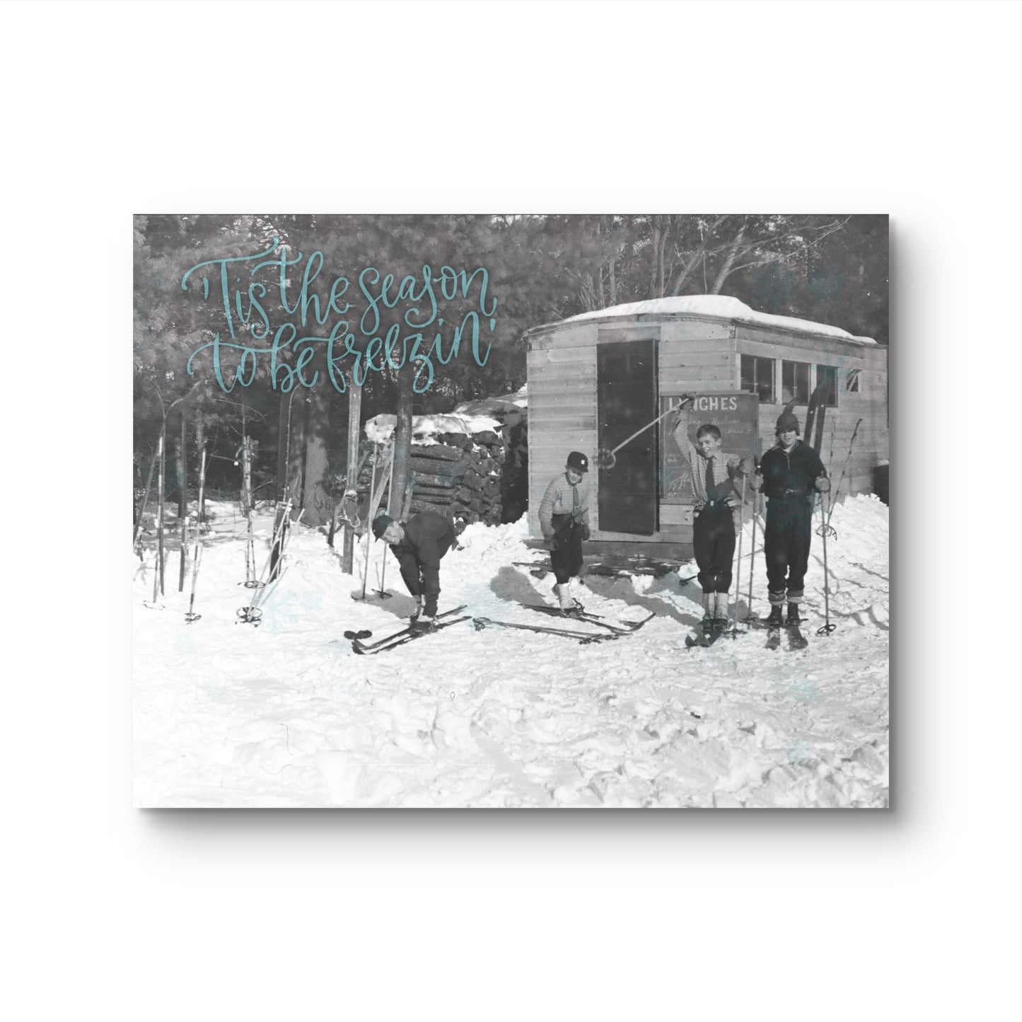 "Tis the Season to be Freezin" Art Print: Modern Wall Decor  (Digital Download)