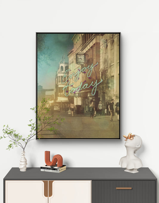 "Enjoy Today" Art Print: Modern Wall Decor  (Digital Download)