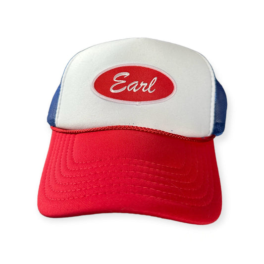 "Earl" Red, White, & Blue Trucker Hat